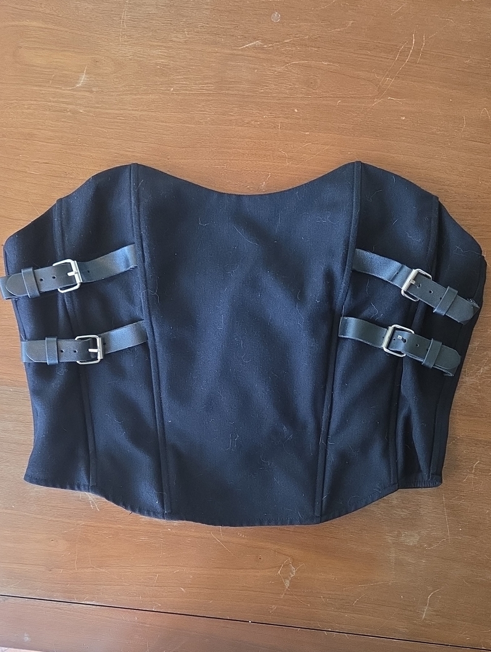 Disturbia Strapless Boned Corset Buckle Top